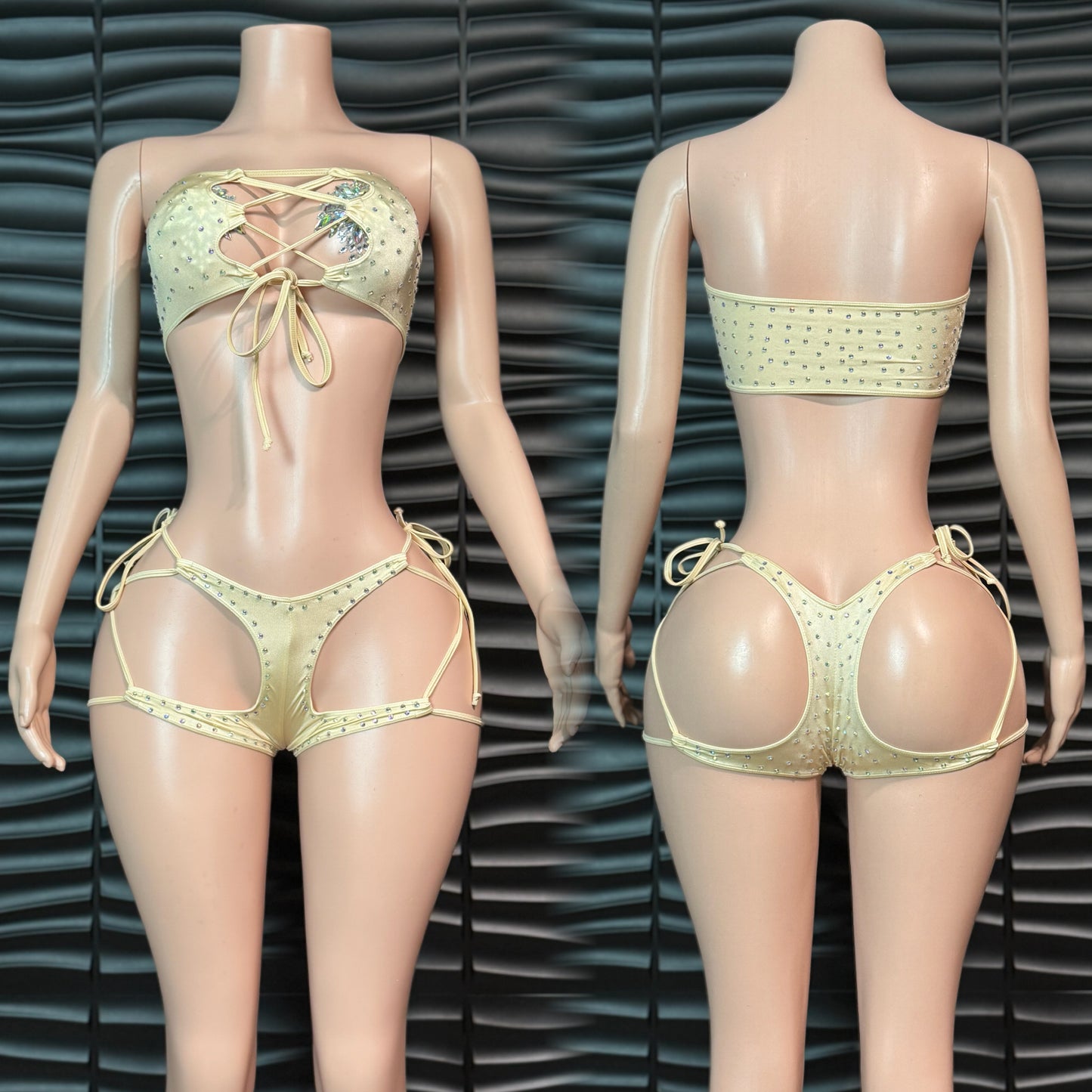 Apple booty tie-string set