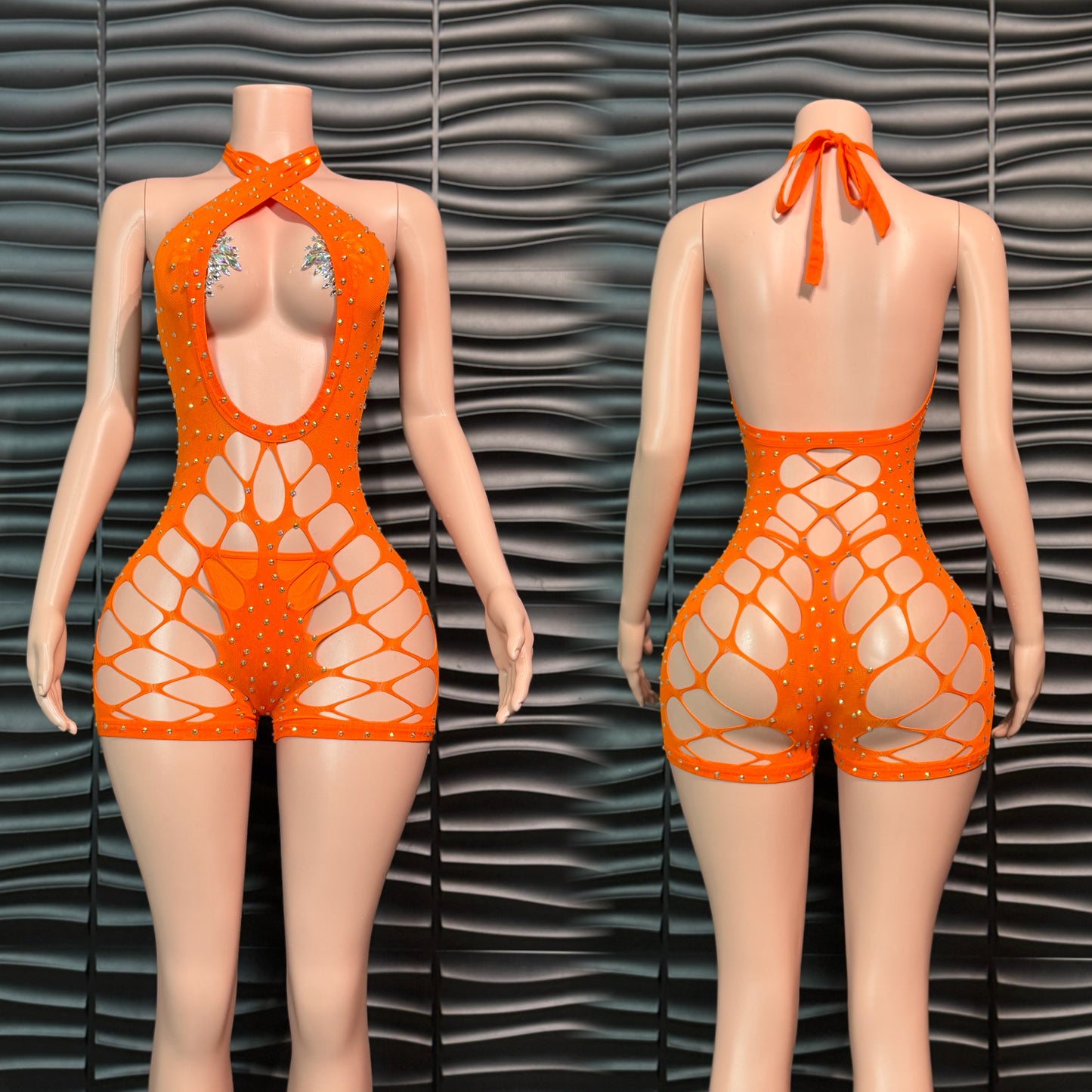 Multi Tie-Neck Romper