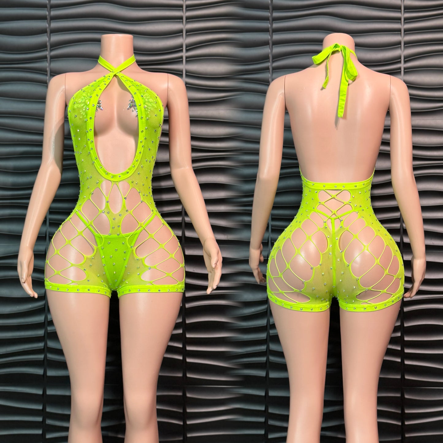 Multi Tie-Neck Romper
