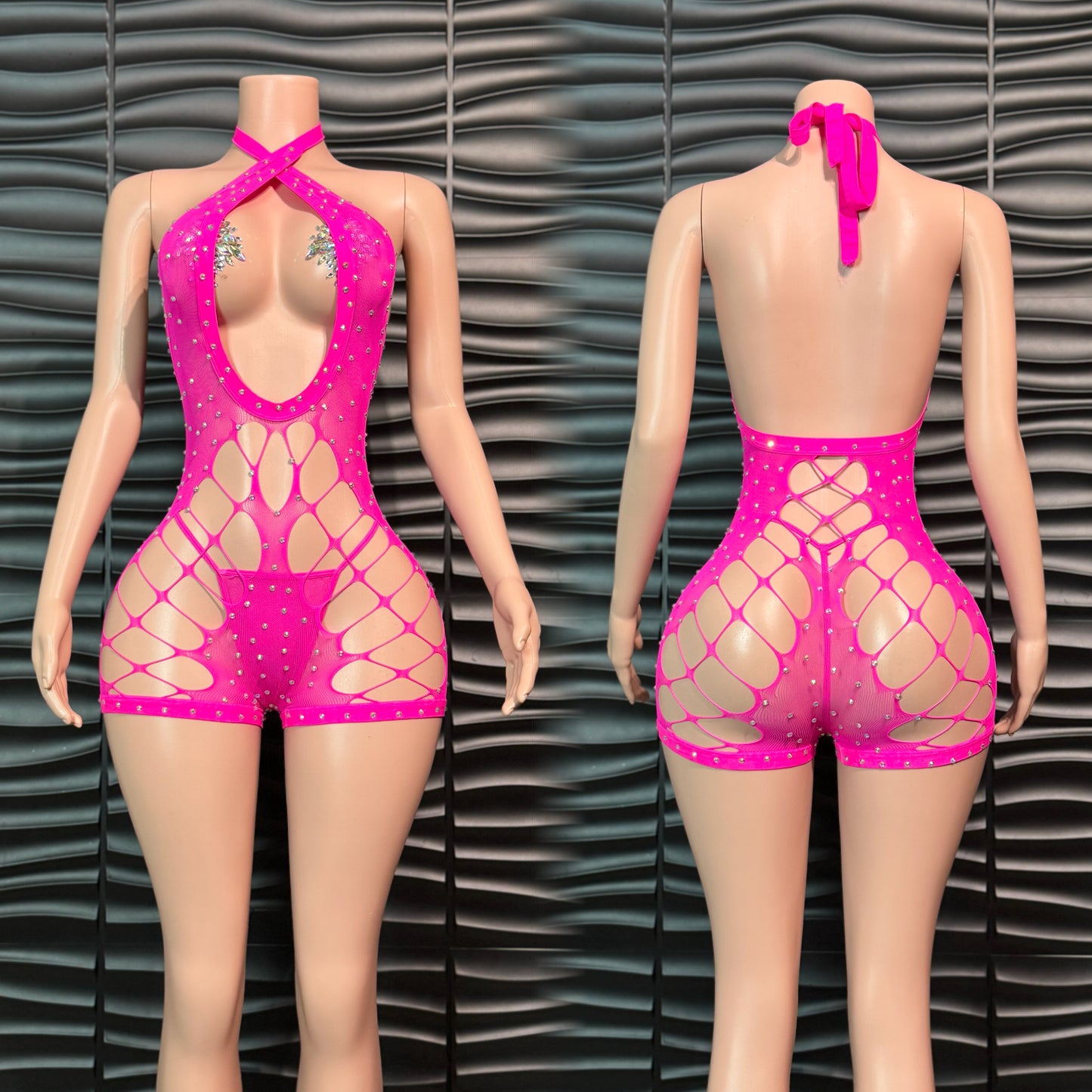 Multi Tie-Neck Romper