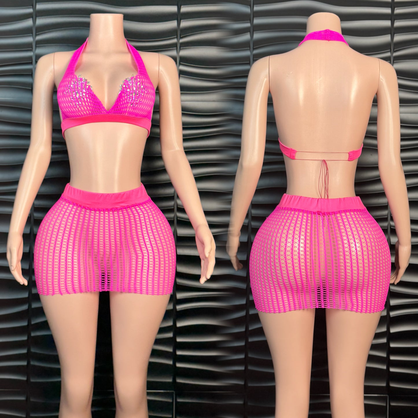Mesh skirt set