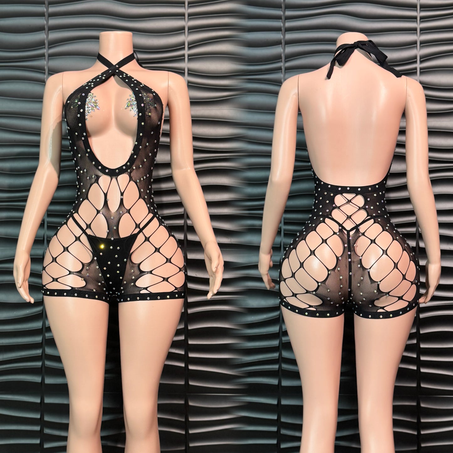 Multi Tie-Neck Romper