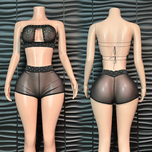 Tube Mesh shorts set