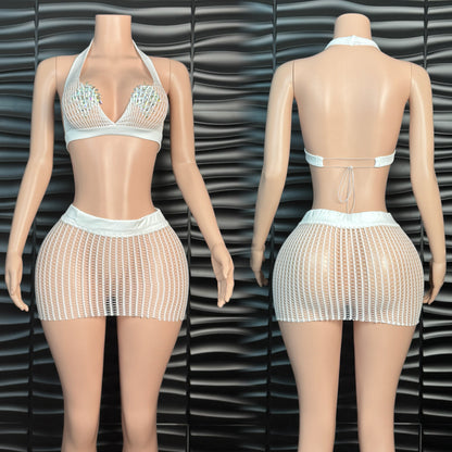 Mesh skirt set
