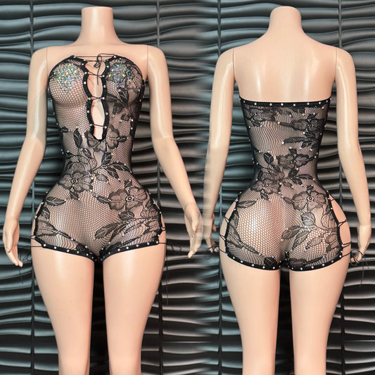 Half body busdown romper